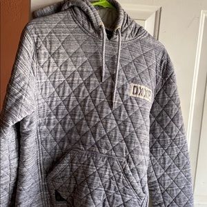 10DEEP GRAY QUILTED HOODIE